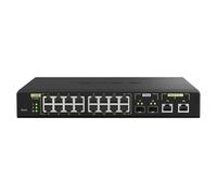 QNAP QSW-M2116P-2T2S network switch Managed L2 2.5G Ethernet Power over Ethernet (PoE) Black