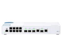 QNAP 12 Port 10GbE Layer 2 Web Managed Desktop Switch for SMB Network