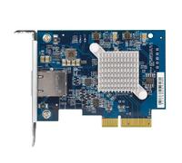 Qnap TVS-QXG-10G1T 10GbE PCIe Gen3 X4 Low Profile Bracket Pre-Installed Flat and Full Height Network Expansion Card with Clips