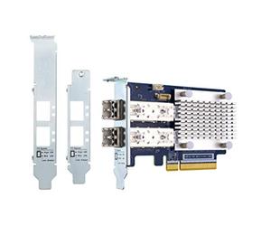 QNAP QXP-32G2FC - Host Bus Adapter - PCIe 3.0 x8 Low Profile - 32Gb Fibre Channel Gen 6 x 2 - with 2 x SFP+ Transceivers (TRX-32GFCSFP-SR)