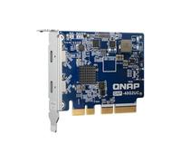 QNAP QXP-40G2UC Dual-Port USB 4 Type-C Expansion Card, 40Gbps, PCIe Gen4 x4, Thunderbolt 4 Compatible