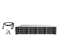 QNAP TL-R1220Sep-RP HDD/SSD enclosure Black, Grey 2.5/3.5"