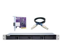 QNAP TL-R400S/56TB EXOS 4 Bay Rack HDD/SSD enclosure Black, Grey 2.5/3.5"