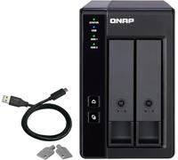 QNAP TR-002 storage drive enclosure HDD/SSD enclosure Black 2.5/3.5"