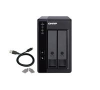 QNAP TR-002-A-US 2 Bay USB Type-C Direct Attached Storage (DAS) with Hardware RAID (Diskless)