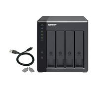 QNAP TR-004 8TB 4x2TB Seagate IronWolf 4 Bay NAS Desktop HDD/SSD enclosure Black 2.5/3.5"