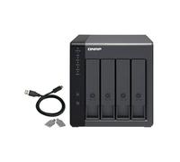 QNAP TR-004 storage drive enclosure HDD/SSD enclosure Black 2.5/3.5"