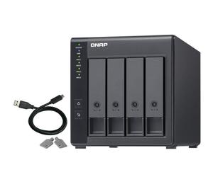 QNAP TR-004 storage drive enclosure HDD/SSD enclosure Black 2.5/3.5"