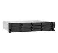 QNAP TS-1273AU-RP-8G NAS/storage server Rack (2U) Ethernet LAN Aluminium, Black V1500B