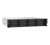QNAP TS-1273AU-RP-8G NAS/storage server Rack (2U) Ethernet LAN Aluminium, Black V1500B