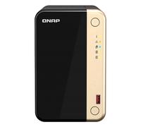 QNAP TS-264 NAS Tower Intel® Celeron® N5095 8 GB 0 TB QNAP QTS Black, Gold