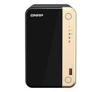 QNAP TS-264 NAS Tower Intel® Celeron® N5095 8 GB 16 TB HDD QNAP Turbo System Black, Gold