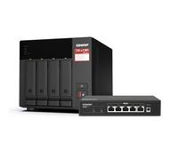 QNAP TS-473A-8G AMD Ryzen V1500B 8GB RAM 4 Bay NAS Servers Tower