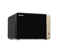 QNAP TS-664 NAS Tower Intel® Celeron® N5095 8 GB DDR4 0 TB QNAP QTS Black, Bronze