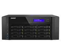 QNAP TS-h1290FX-7232P-64G-US 12 Bay U.2 NVMe/SATA All-Flash Desktop NAS Ideal for Office environments, collaborative 4K/8K Video Editing, and File Sharing