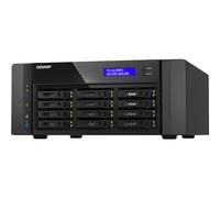 QNAP TS-h1290FX-7302P-128G | 12-Bay U.2 All-Flash, AMD EPYC, 4X PCIe Gen4, 2X 25GbE Tower NAS in Black