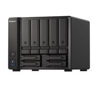 QNAP TS-H973AX NAS Tower Ryzen Embedded V1500B 8 GB DDR4 0 TB QuTS hero Black