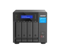 QNAP TVS-H474 NAS Tower Intel® Pentium® G7400 8 GB DDR4 0 TB QuTS hero Black