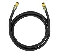 Qnbes 3/8 Inch Vacuum Hose, Black, 5 Feet, R410a R134a R407C R502 R22 Compatible, 800PSI Working Pressure, 4000PSI Burst Pressure, Industrial Vacuum Hose, Hardware Tubing