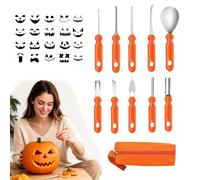 Qnbonrich Halloween Pumpkin Carving Set 31-Piece Pumpkin Carving | DIY Pumpkin Modelling Tool for Halloween, Pumpkin Carving Tool Pumpkin Carving Set, Stainless Steel Pumpkin Carving Set