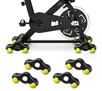 Qnbonrich Rocker Plate Feet for Roller Trainer, 4 Pieces Rocker Plate Adapters with 8 Tennis Balls, Compatible with Wahoo Kickr Core Indoor Bicycle Trainer, Portable Cycling Snap Rocker Feet