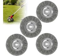 Qnbonrich Stainless Steel Brushes for Enhon Compatible Einhell Joint | Pack of 4 premium robust replacement brush steel for professional grout cleaners, patios, pavements, paving stones