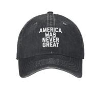 QNBUFOY Breathable America was Never Great Fashion Unisex Cotton Baseball Cap Classic Adult Adjustable Denim Hat Gift