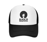 QNBUFOY Breathable Black is Beautiful African American Mesh Baseball Cap Summer Outdoor Men Women Fashion Sport Hats Hip Hop Trucker Gift