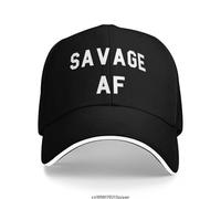 QNBUFOY Breathable Savage AF Baseball Caps Hip Hop Sandwich Cap Men Women Adjustable Outdoor Sport Hat Gift