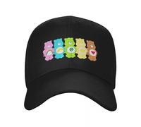 QNBUFOY Classic Washed Printed Men's Baseball Cap for Women Unisex Care Bears Rainbow Bears Group Line Up Cap Sport Caps Snapback Caps Hat Sun Hat Adjustable Racing Cap Summer Gift