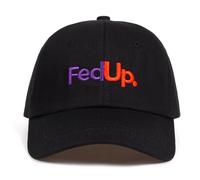 QNBUFOY Embroidered and Washed for Aging FedUP. Embroidery dad hat Cotton% Baseball Caps for Men Women Adjustable Hip Hop Snapback Golf Cap Hats Gift