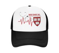 QNBUFOY Washed Cotton Medical Harvard University Accessories Mesh Trucker Hat Summer Cooling Mesh-Back Baseball Cap Leisure Adjustbale Gift