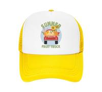 QNBUFOY Washed Cotton Summer Fruit Truck Foam Trucker Hats Women Men Summer Cooling Mesh Cap Hat Fashion Sun Cap Adjustbale Gift