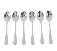 Qndanoan 6 Pieces of Espresso Spoon, 4.7 Inch Stainless Steel Mini Coffee Spoon Dessert Spoon