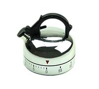 Qndanoan 60 Minute Counting Teapot Shaped Kitchen Cooking Alarm Clock Timer Mechanical