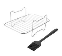 Qndanoan Air Fryer Rack for Double Basket Air Fryers, Air Fryer Accessories Compatible for Foodi DZ201/401