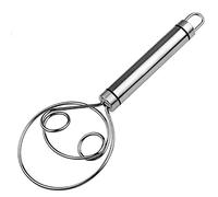 Qndanoan Danish Bread Dough Whisk Stainless Steel Dutch Bread Dough Whisk Scoring Tool Cake Tools for Bread, Pastry or Pizza