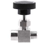 Qndanoan Needle Valve Adjustable 1/4 inch Male to Female Thread Stainless Steel 304 Flow Control Shut Off Crane Needle Valve