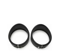 QNDRZHGDT Motorcycle 7" Motor H4 LED Headlight Trim Ring Bezel Visor 4.5" Fog Lamp Trim Ring Bezels For Ha&rley Touring Street Glide FLH Headlights Guard Covers