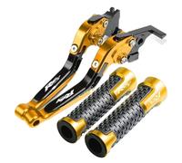 QNDRZHGDT Motorcycle CNC Accessories Handle Grips Ends for Ya&maha R6S Canada Version 2007 2008 2009 Folding Extendable Brake Clutch Levers Brakes Levers