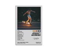 QNEKHLVP Benson Boone Fireworks Rollerblades Album Cover Music Canvas Wall Art Poster for Bedroom Teen House Decor 20x30inch(50x75cm) Unframe-style-40