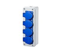 QNEZIQTMH Outdoor rainwater Socket Three Holes 220V/10A Home Wall Mounted Multi-Function Outdoor Socket Box Electric car Charging Power Transformer(4k,Multi-function socke)