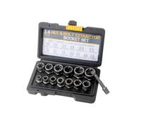 QngeNet 14Pcs Nut Bolt Extractor Tool Bolt Remover Twist Socket Set | Easily Remove Locking Wheel Nuts with Twist Socket Extractor Tool