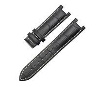 QNGMKBKTDZ Watchband Fit For GC Fit For Guess Watch Strap Fit For Butterfly Buckle Bracelet 20 * 11mm 22 * 13mm Men And Women Strap(Black white,22-13mm)