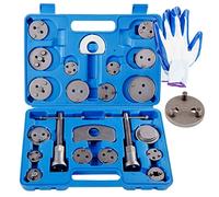 Qnkaa 22pcs Brake Caliper Rewind Tool Kit | Brake Wind Back tool and Rear Disc Brake Piston Compression Pad Replacement Master Set with One Pair of Glove