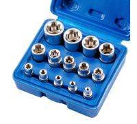 Qnkaa Female E Star Torx Socket Set E4-E24 E-Torx