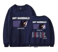 QNMGUN Amy Macdonald is This What You've Been Waiting for Hoodie Sweatshirt, Classic Printed Hooded Pullover for Men and Women Fashion Series,Blue,XL