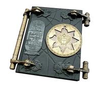 QNQA The Mummy Prop Replica Book of The Dead, The Book of The Dead Ornament, Handmade Resin Craft Statue, Easter Decorations, Ancient Egypt Collectibles Souvenir, Size: 20x15x4CM/7.8x5.9x2in (Black)