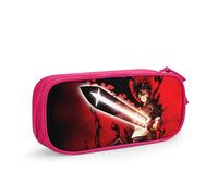 QNSZWDGE Black Clover Asta Custom Print Pencil Case Pink