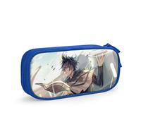 QNSZWDGE Black Clover Yuno Blue Pencil Case